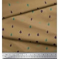 thumbnail image 1 of Soimoi Brown Velvet Fabric Butidar Jamdani Print Fabric by Yard 58 Inch Wide, 1 of 2