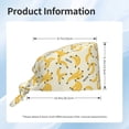 thumbnail image 5 of Xecao Banana Print Men Women Adjustable Working Cap with Button Unisex Hats Sweatband, 5 of 7