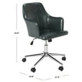 thumbnail image 4 of Safavieh Cadence Modern Swivel Bicast Leather Office Chair, 4 of 7