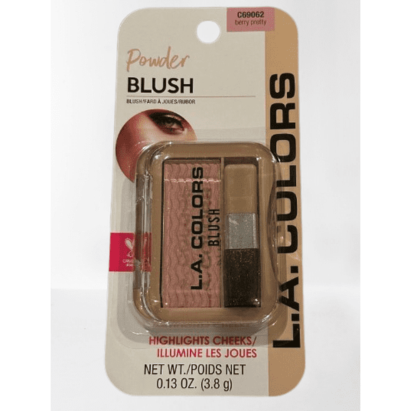 L.A. Colors “Berry Pretty” Blush with Brush, 0.13 oz