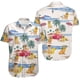 thumbnail image 2 of Camisa con estampado 3D completo de perro salchicha hawaiano para hombre, camisas casuales de verano con botones para surfear y hacer playa, blusas para hombre, camiseta de gran tamaño, 2 of 5