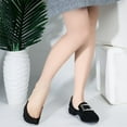 thumbnail image 6 of 6 Pairs Toe Topper Socks Women with Sling Back No Show Half Socks Non-Skid Low Cut Liner Socks for Heels, 6 of 6