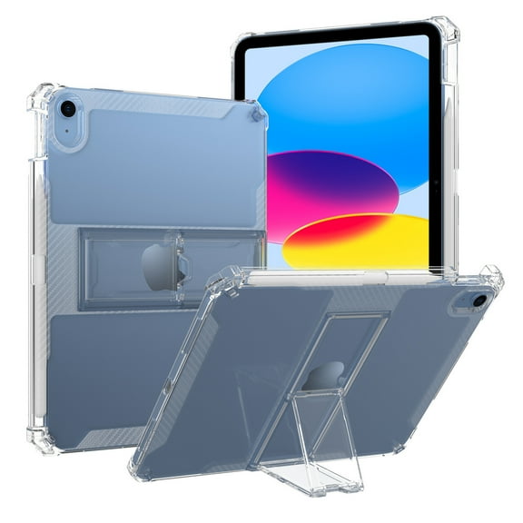 iPad mini 5 Clear Case, iPad mini 4 Case, Dteck Lightweight Shockproof Rugged Protective Cover with Pencil Holder, Transparent Clear Cover with Kickstand for iPad mini 5 / iPad mini 4