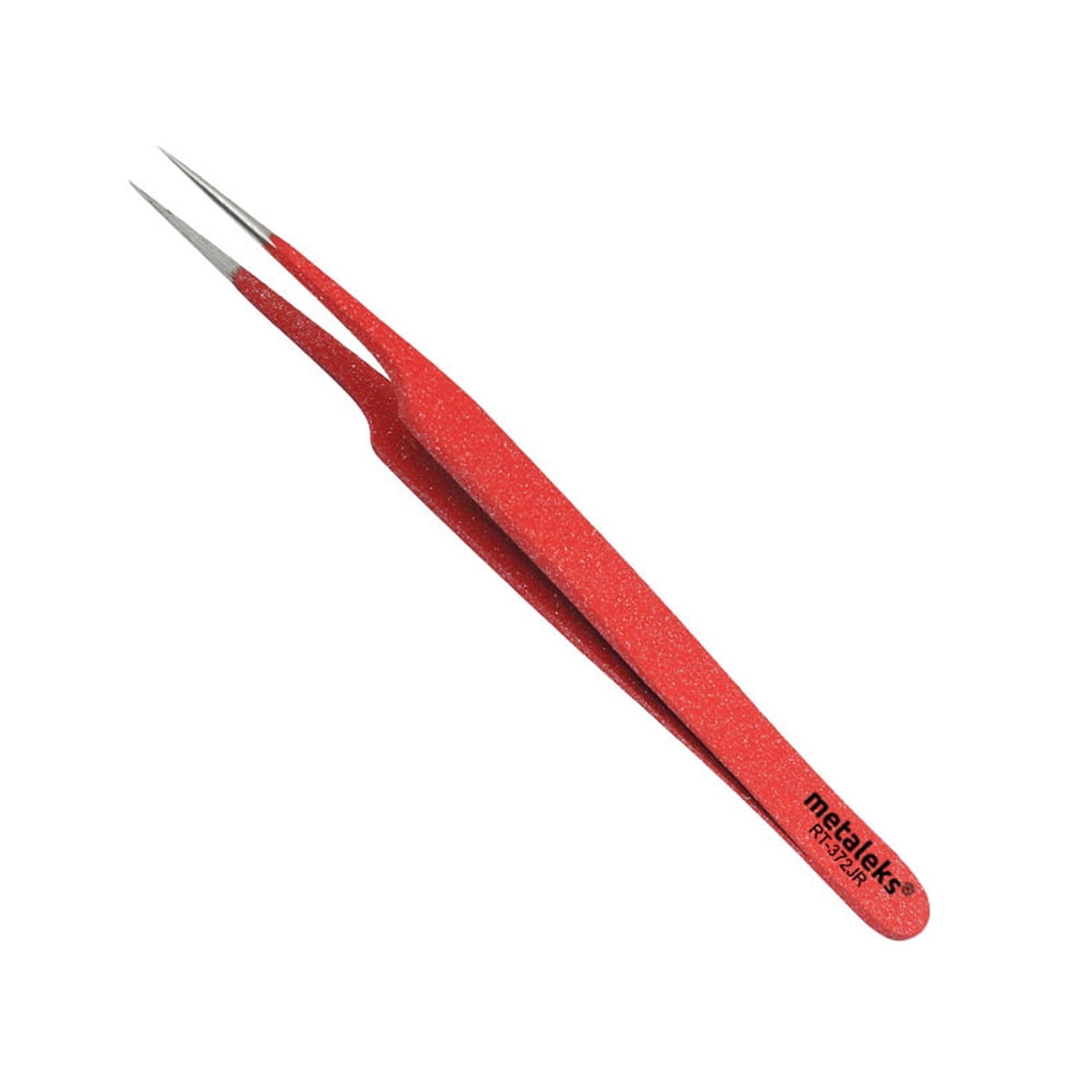 3Pcs Kit of Eyelash Extension Tweezers In Glitter Red Magnetic Kit - Made In Surgical Stainless Steel