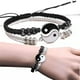 thumbnail image 3 of Pulseras para 2 pulseras de cordón ajustable Yin Yang a juego para la relación de amistad novio novia regalo de San Valentín, 3 of 5