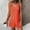 Orange, variant on Vivianyo HD Jumpsuit Shorts for Women Plus Size Round Neck Suspenders Solid Color Summer Sleeveless Backless Casual Backpack Pants Jumpsuit Pants