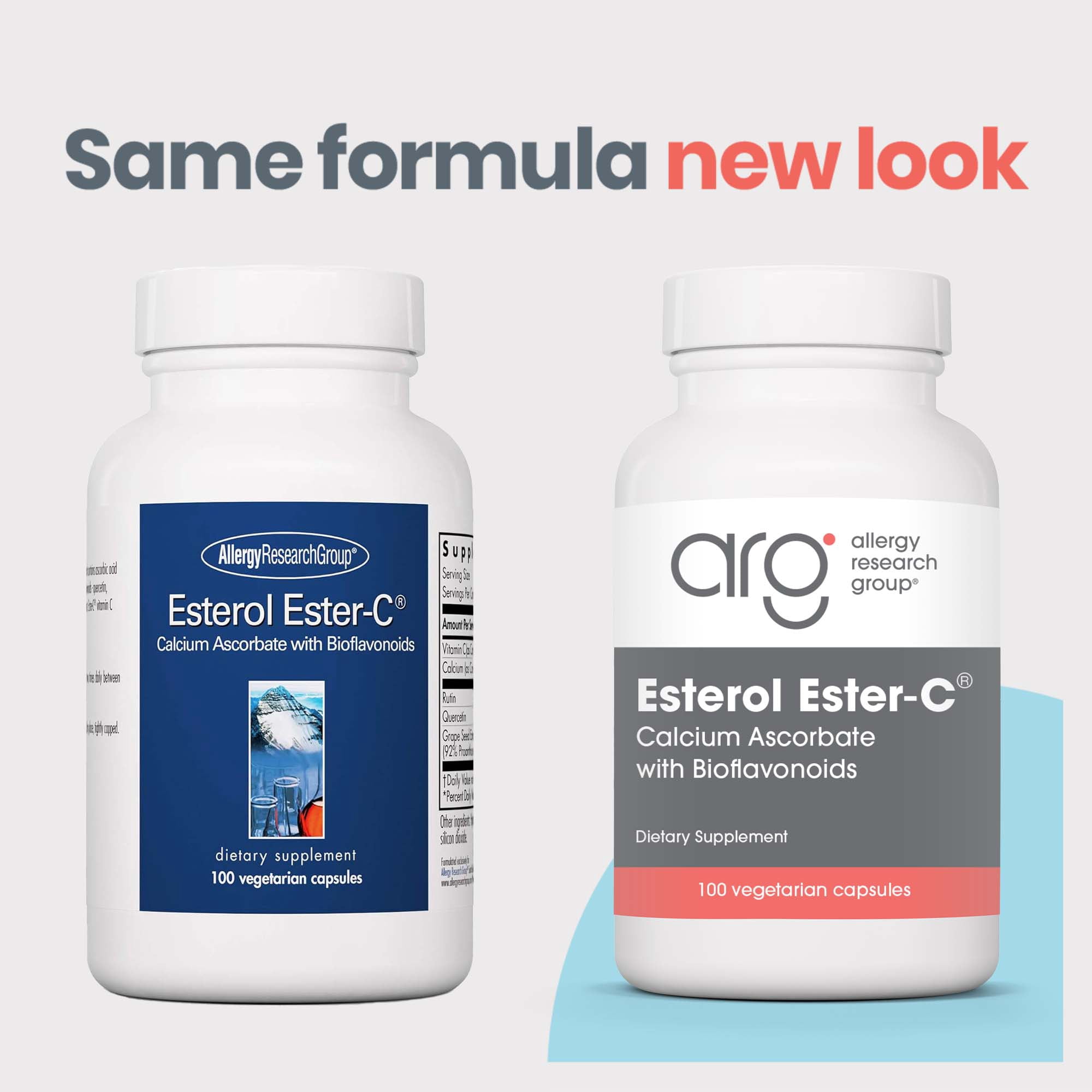 ARG Esterol Ester C - Delivers 1.35 g Vitamin C - Buffered Vitamin C with Bioflavonoids & Quercetin - Immune & Antioxidant Support - 100 Servings - 100 Capsules