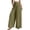 #268-Army Green, variant on Women's Palazzo Pants, Solid Color Loose Fit, Flowy and Comfortable for Beach, Vacation and Daily Wear