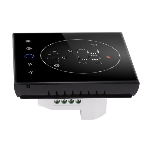 Termostato Inteligente Programable De 7 Días Con Pantalla LED, Ahorro De Energía, Termostato De Caldera Montada En La Pared Para El Hogar, AC95-240V Cuadrado