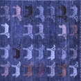 thumbnail image 1 of Ahgly Company Indoor Square Abstract Blue Modern Area Rugs, 3' Square, 1 of 4