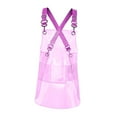 thumbnail image 3 of Delantal transparente de trabajo para hombres y mujeres, delantal de cocina transparente de arte, delantal de moda para el cabello Rosa 60cm, 3 of 9