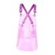 thumbnail image 3 of Delantal Transparente, Delantal de Trabajo Jardinería para Floristería, Bar, con Bolsillo Grande, Rosa 60cm, 3 of 9