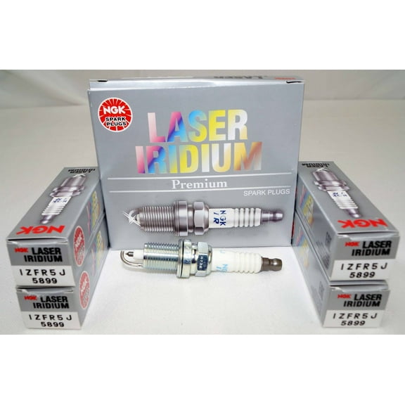 4 Pc NGK Laser Iridium Spark Plugs 5899 IZFR5J 5899 IZFR5J Tune up Vh
