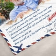 thumbnail image 3 of Customizaholic A Letter From Heaven Personalized Memorial Blanket, Custom Photo Sympathy Gift, Cozy Plush Fleece Remembrance Throw for Loss of Dad or Loved One, 3 of 8