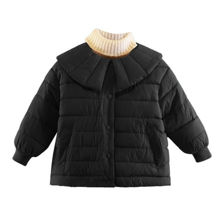 

Newborn Infant Babys Girls Winter Solid Warm Thick Cotton Long Sleeve Padded Clothes Coat Jacket