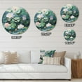 thumbnail image 5 of Designart "Lotus Pond Asian Painting II" Asian Oversized Wall Clock, 5 of 5