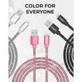 thumbnail image 5 of Liquipel Powertek iPad & iPhone Charger Cable, Fast Charging 6ft MFI Certified Lightning to USB Cord, Diamond Shine Silver, 5 of 7