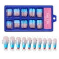 thumbnail image 6 of 100Pcs/Set Nail Tips Fake Nails, Detachable Fashion Solid Color Long Pointed Full Cover Artificial False Nails Manicure Decor for Nail Salons and DIY Nail Art, 6 of 8