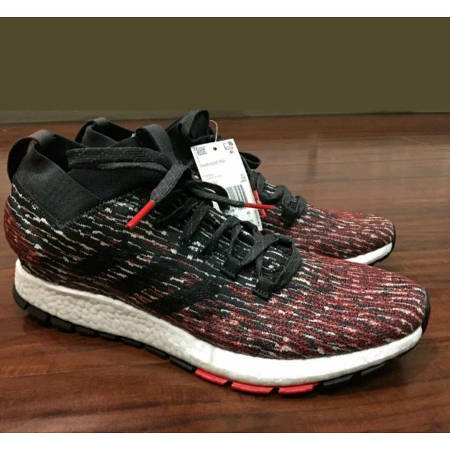 New Ad-id-as Pureboost Rebel Running Shoes Men's Size 6 Wmn's 7 F35781 Black Red