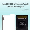 thumbnail image 3 of Peggybuy M.2 NVMe 2230 M-Key SSD To CFExpress Type-B Expansion Adapter Support PCIE4.0, 3 of 6