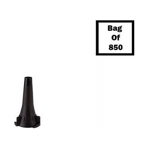 Welch Allyn Ear Speculum Tip Set Round Tip Plastic 4.25 mm Disposable 850 Per Bag 52434-U