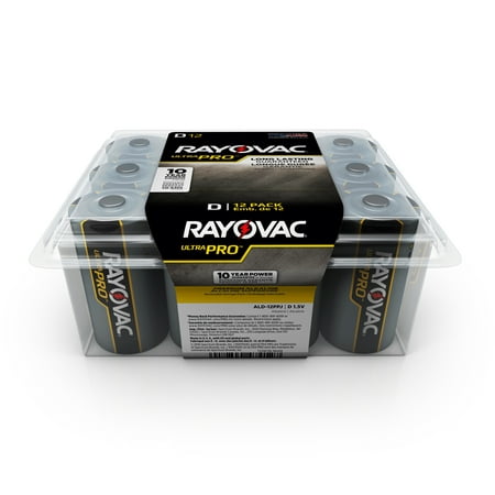 Rayovac Ultra Pro Alkaline D Batteries, 12 Count