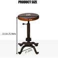 thumbnail image 3 of Bar Stool 21-27inch Counter Height Adjustable Rustic Kitchen Island Stool Vintage Shop Stool Farmhouse Coffee Chairs, 3 of 15