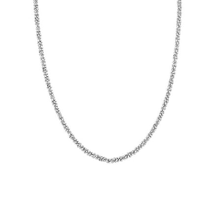 Chain Choker Necklace in Sterling Silver