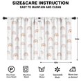 thumbnail image 2 of Blackout Kids Curtains,White Boho Bohemia Rainbow Hearts Pattern Childrens Insulated Curtains Set Of 2,Bedroom Essentials,Toddler Room Decor 42x54in(106x137cm), 2 of 5