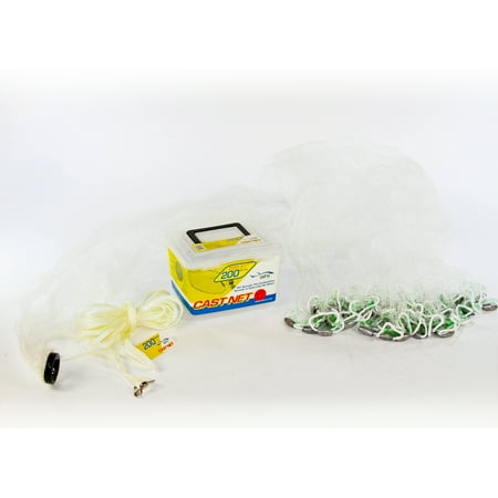 UPC: 0837508001082 | Ahi CN-206 200 Series Cast Net  6 ft.  Clear 3/8  Mono  3/4 lb. per ft.  Lead