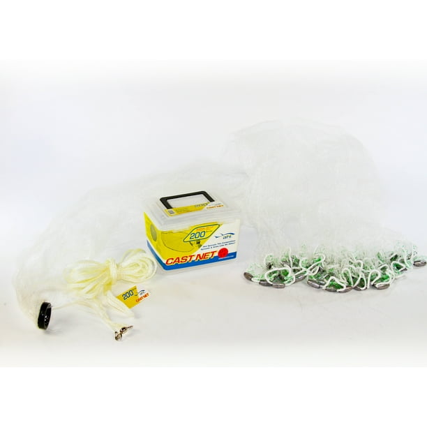 Ahi USA 200 Series 6 Ft. Cast Net, 3/8 In. Mesh Fishing Net - Walmart.com