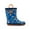 Blue Dinosaur, variant on Kushyshoo Rubber Kids Rain Boots Fire Chief Rain Boots for Toddler Boys Sizes 6