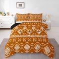 thumbnail image 1 of Erosebridal Orange Aztec Bedding Sets Todder with Comforter, Farmhouse Abstract Art Duvet Insert, Reversible 2pcs, 1 of 8