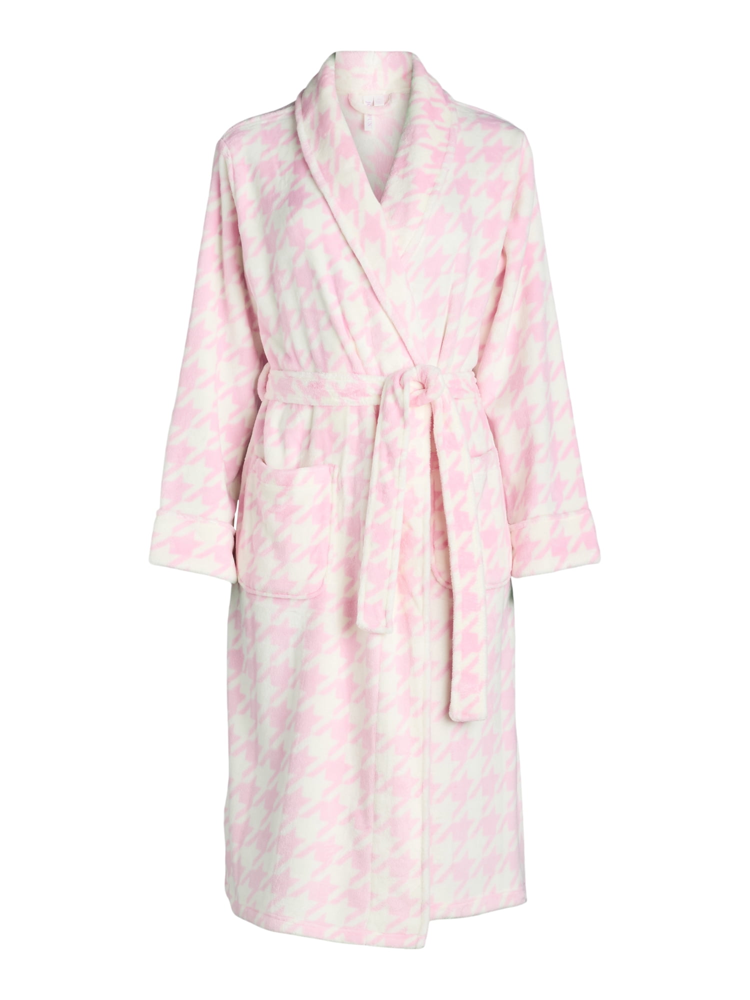 Joyspun Women's Plush Robe, Sizes S to 3X