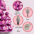 thumbnail image 3 of Milltown Merchants Ceramic Christmas Tree Night Light (Pearl Pink), 3 of 3