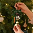 thumbnail image 4 of Christmas Hanging Ornament Festive Bell Decoration with Wreath Basket Holiday Tree Decor, 4 of 4