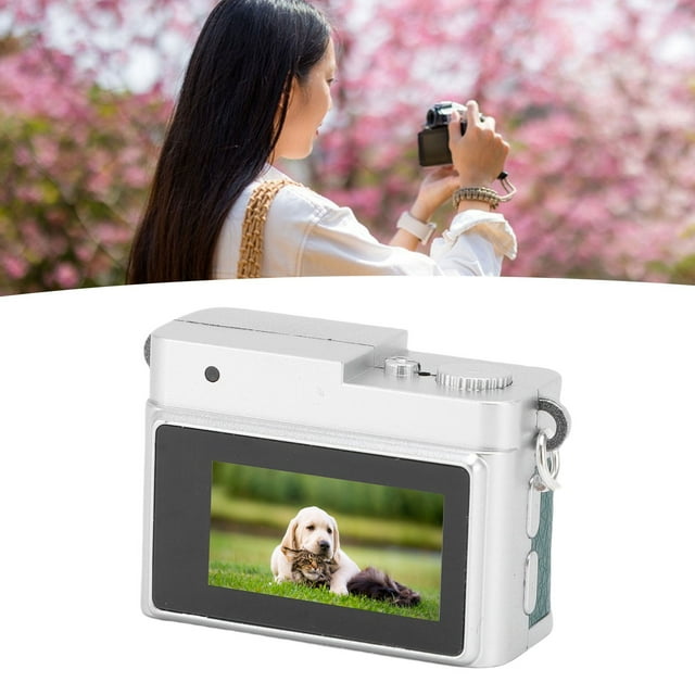 Cámara De Mini Llavero, Cámara De Tamaño Mini Pulgar De 2MP 1080p, Cámaras Digitales Retro De 1080p FHD, Videocámara De Video Micro Portátil Con Adaptadores OTG Para Video De