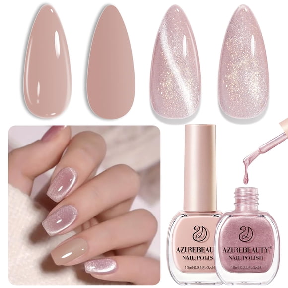 Set de esmaltes de uñas AZUREBEAUTY Cat Eye Magnetic Quick Dry 10 ml