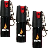 BURN Pepper Spray 1/2oz Black 3 Pack