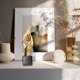 thumbnail image 2 of Estatua de arte abstracto, estatuas decorativas, souvenir, figura de resina, escritorio Oro, 2 of 7