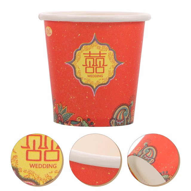 Moluckfu 100Ud Desechables De Papel Para Eventos Con Estilo Chino