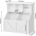 thumbnail image 2 of Blanca toy almacenamiento organizer y para niños estante - suitable para toddlers in playroom, dormitorio, nursery, classroom, school, y kindergarten, 2 of 7