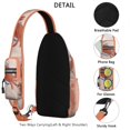 thumbnail image 3 of Crossbody Sling Bag Marine Adorable Crab Hiking Sling Backpack Travel Bag Hiking Bag for Men Women, 3 of 6