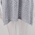 thumbnail image 6 of Tqyyweavej Womens Beach Cover Up Solid Color Short Sleeve Free Size Crochet Swimsuit Coverup Casual Loose V Neck Cover Ups for Swimwear Women, 6 of 10