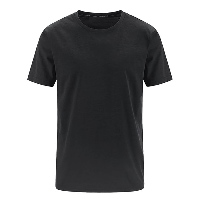 DPTALR Men's Summer Solid Color Casual Loose Short Sleeved Round Neck T-shirt