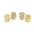 thumbnail image 1 of 4Pcs Universal Gold Dollar Car Truck Bicycle Tire Air Valve Stem Cover Caps Wheel Rims Accessories Motorcycle Valve Caps, 1 of 5