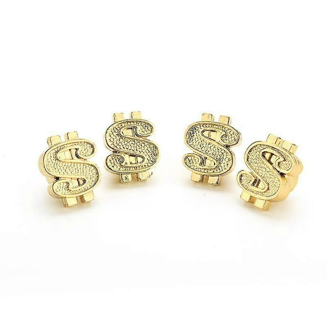 4Pcs Universal Gold Dollar Car Truck Bicycle Tire Air Valve Stem Cover Caps Wheel Rims Accessories Motorcycle Valve Caps