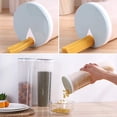 thumbnail image 5 of 2 Pcs 2L Tall Clear Spaghetti Pasta Storage Container with Adjustable Lid,Multi-Purpose Plastic Kitchen Food Storage Jar, 5 of 7