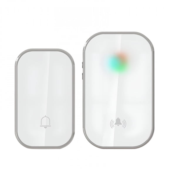 GJX 2026 New Self-Powered Door Bells No Battery Required,Push Button Plug-Through Waterproof Cordless Door Chime,Up to 1300Ft Range with 38Ringtone,120Db Extra Loud Doorbell