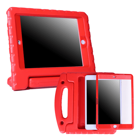 Ipad 2 Case Cover - HDE iPad Mini 1 2 3 Bumper Case for Kids Shockproof Hard Cover Handle Stand with Built in Screen Protector for Apple iPad Mini 1st 2nd 3rd Generation (Red)